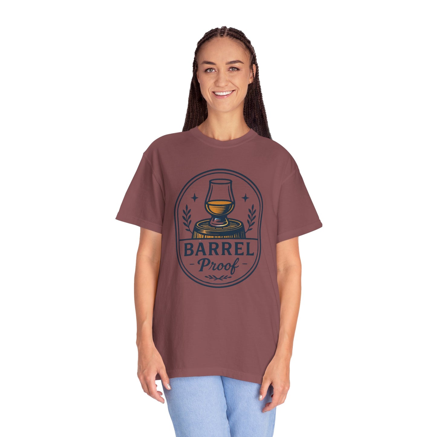 Barrel Proof v2 Unisex Garment-Dyed T-Shirt - Casual Whiskey Lover's Tee