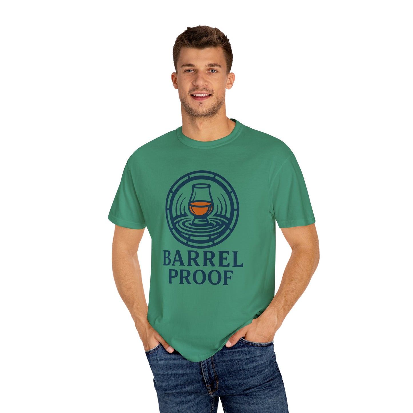 Barrel Proof Unisex Garment-Dyed T-Shirt - Casual Whiskey Lover's Tee