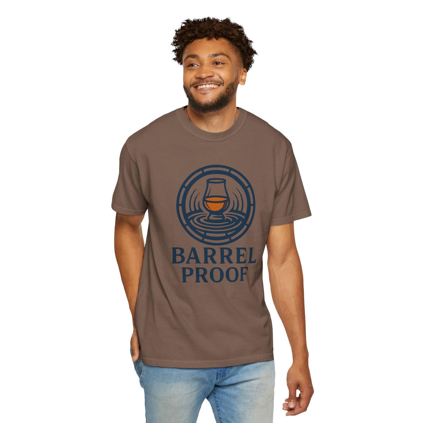 Barrel Proof Unisex Garment-Dyed T-Shirt - Casual Whiskey Lover's Tee