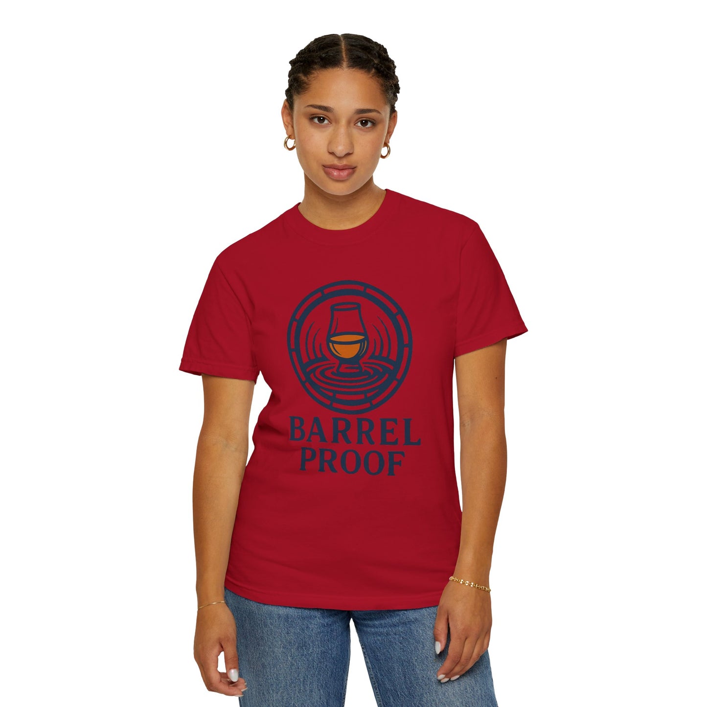 Barrel Proof Unisex Garment-Dyed T-Shirt - Casual Whiskey Lover's Tee