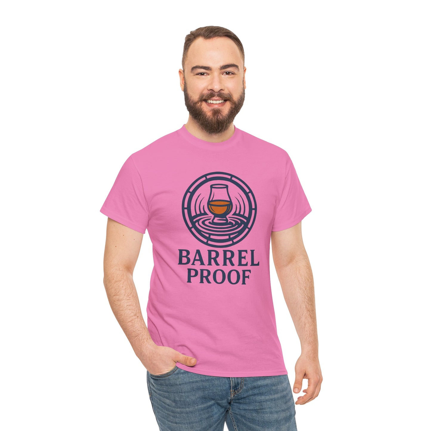 Barrel Proof v2 Unisex Heavy Cotton Tee - Perfect Gift for Whiskey Lovers