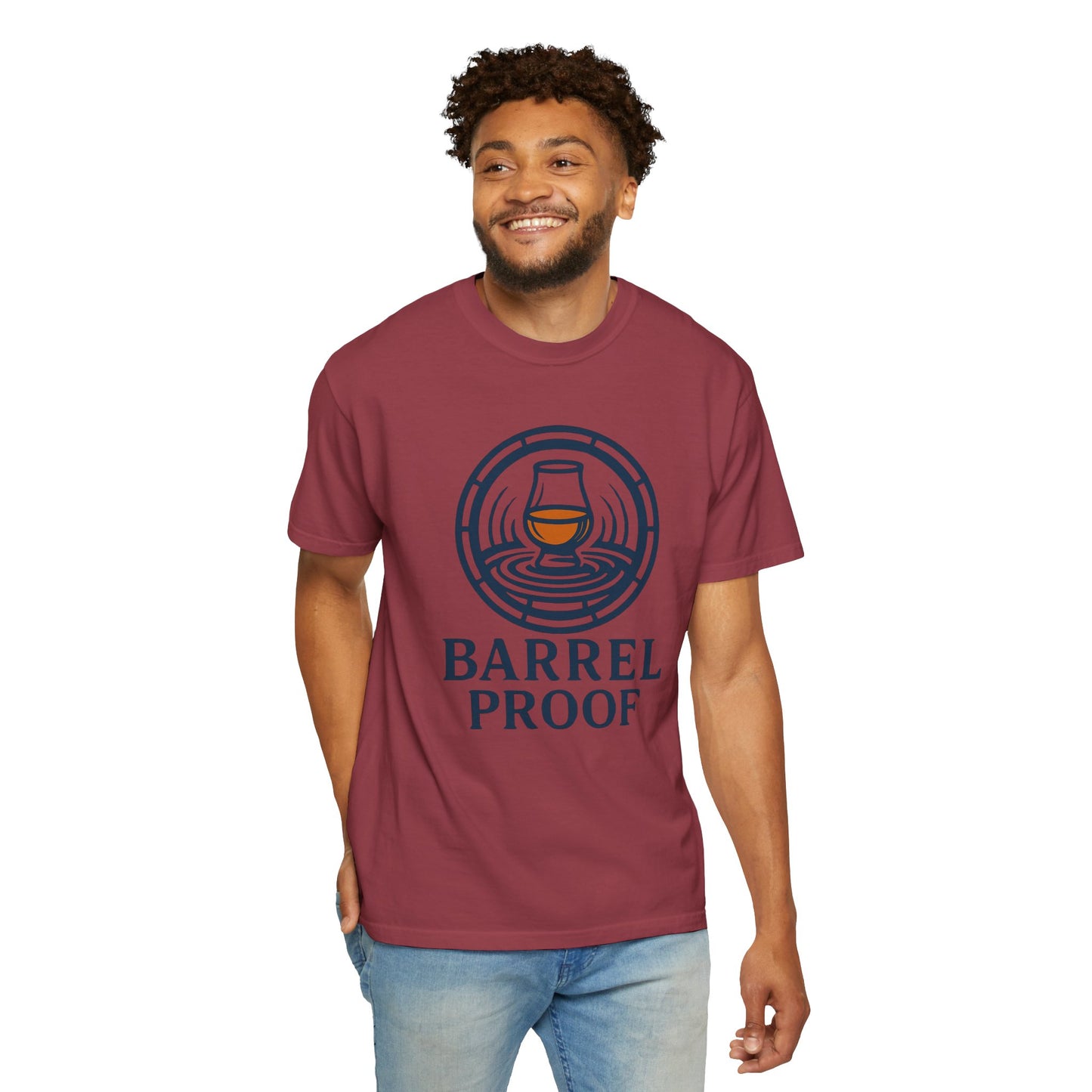 Barrel Proof Unisex Garment-Dyed T-Shirt - Casual Whiskey Lover's Tee