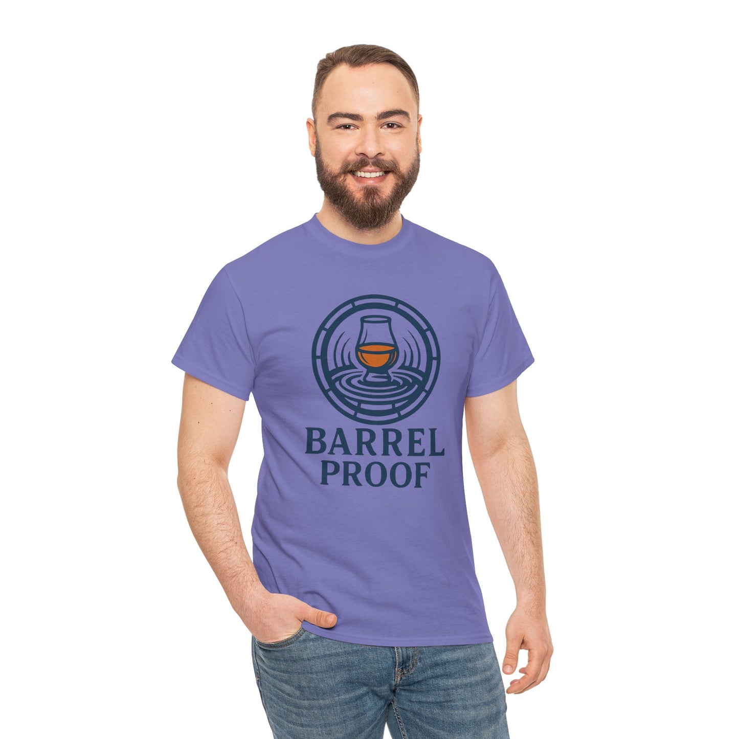 Barrel Proof v2 Unisex Heavy Cotton Tee - Perfect Gift for Whiskey Lovers