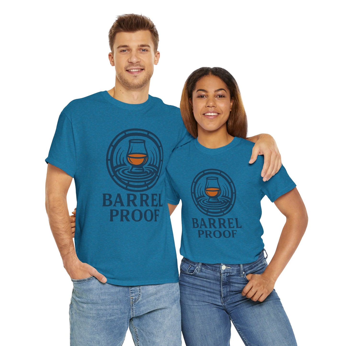 Barrel Proof v2 Unisex Heavy Cotton Tee - Perfect Gift for Whiskey Lovers