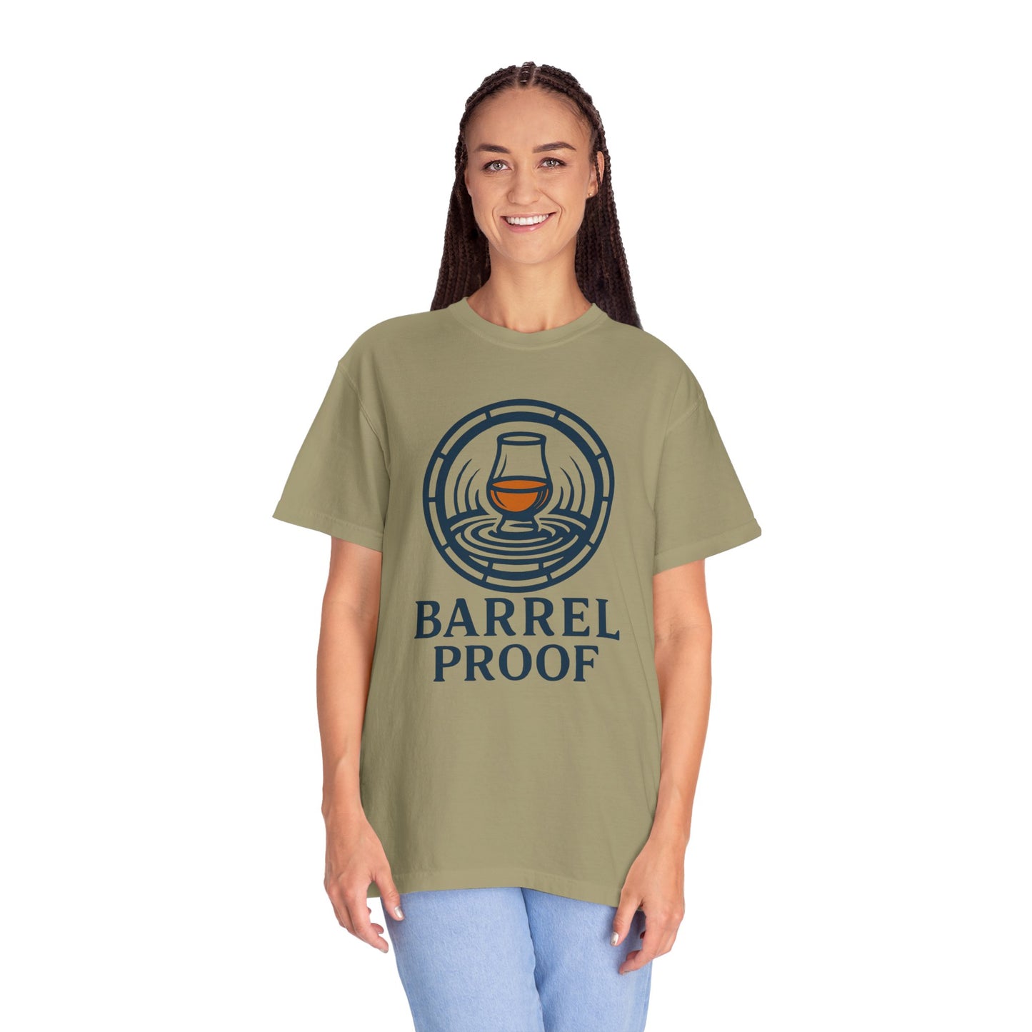 Barrel Proof Unisex Garment-Dyed T-Shirt - Casual Whiskey Lover's Tee