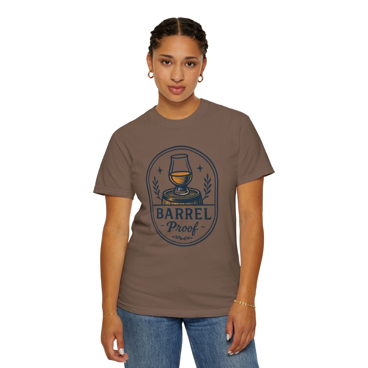 Barrel Proof v2 Unisex Garment-Dyed T-Shirt - Casual Whiskey Lover's Tee
