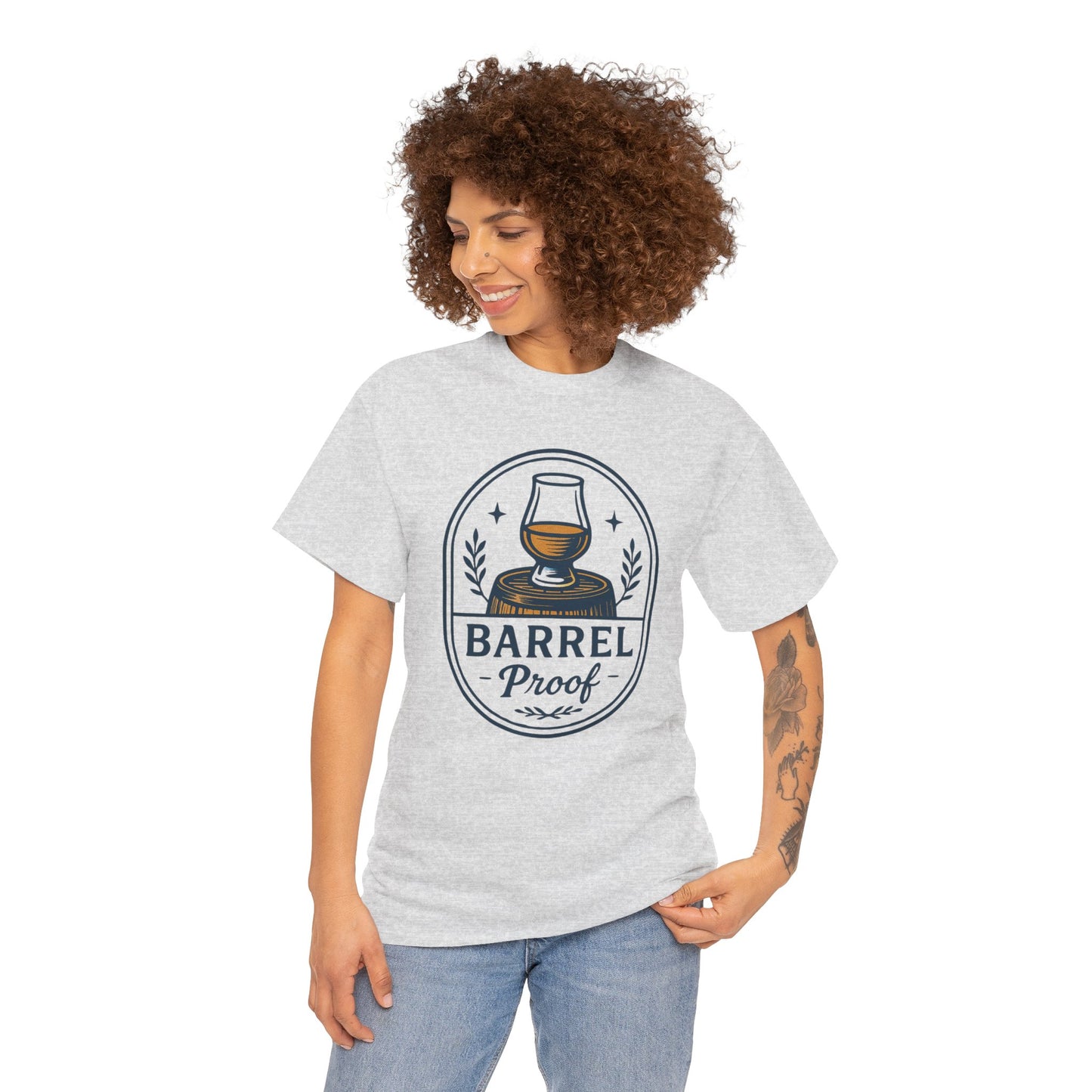 Barrel Proof Unisex Heavy Cotton Tee - Perfect Gift for Whiskey Lovers