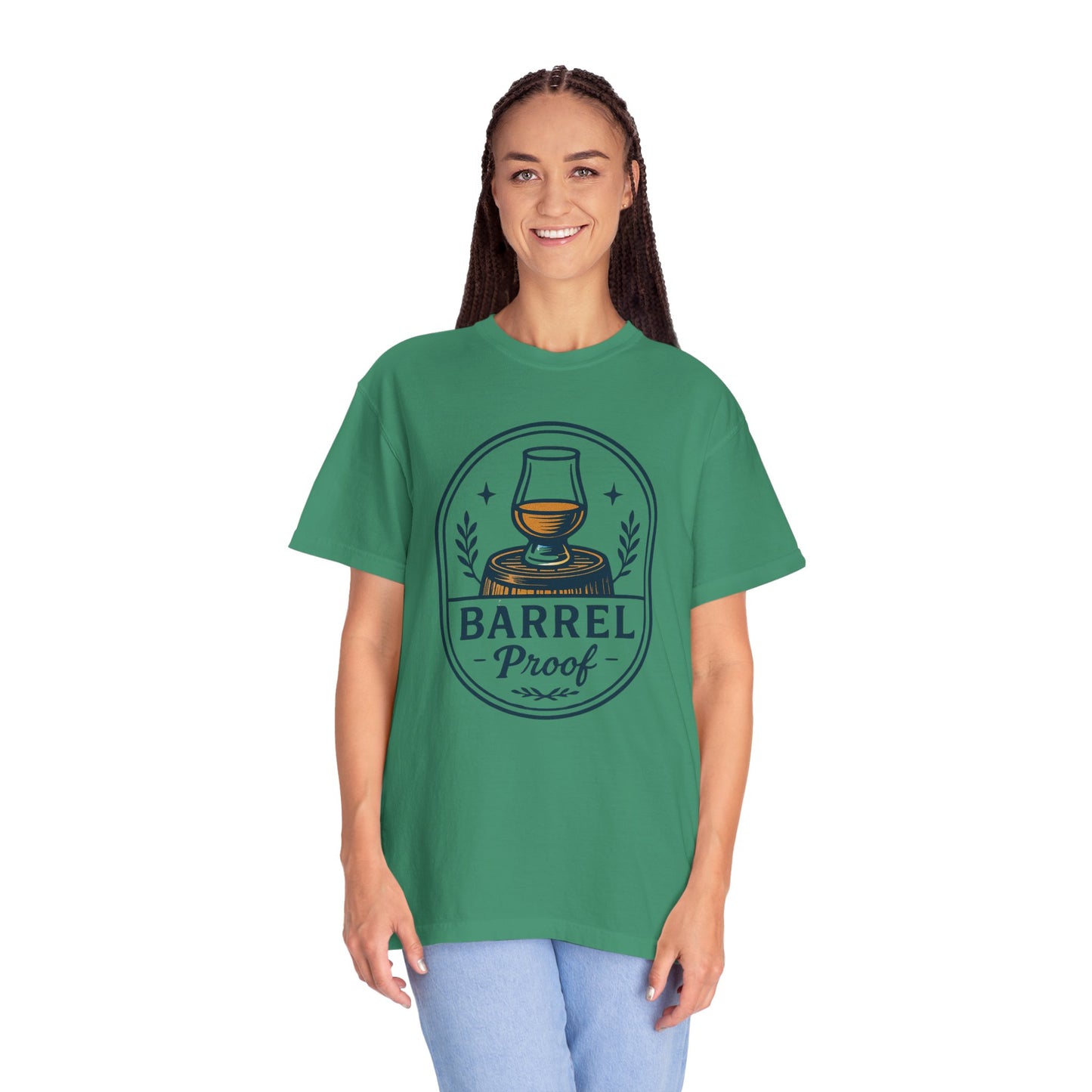 Barrel Proof v2 Unisex Garment-Dyed T-Shirt - Casual Whiskey Lover's Tee