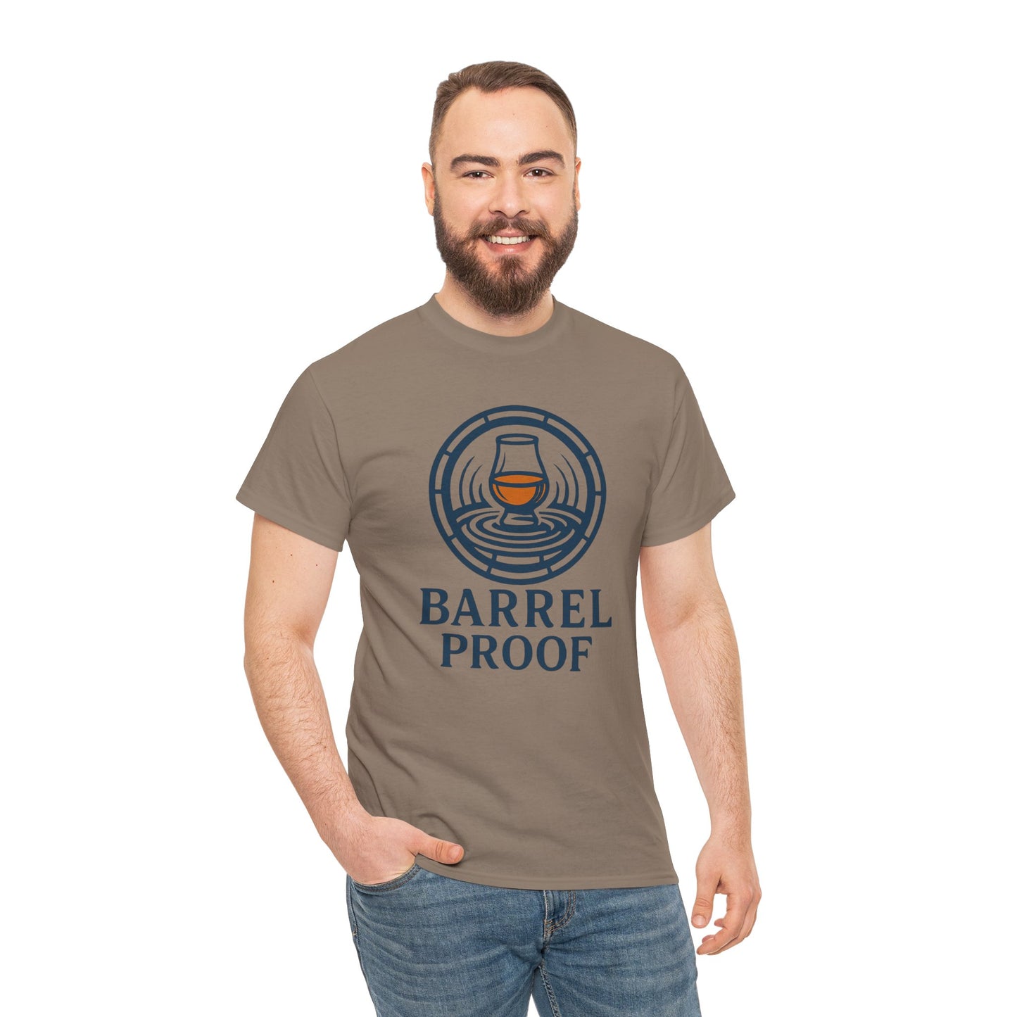 Barrel Proof v2 Unisex Heavy Cotton Tee - Perfect Gift for Whiskey Lovers