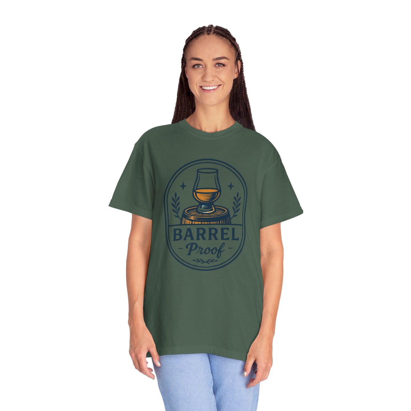Barrel Proof v2 Unisex Garment-Dyed T-Shirt - Casual Whiskey Lover's Tee