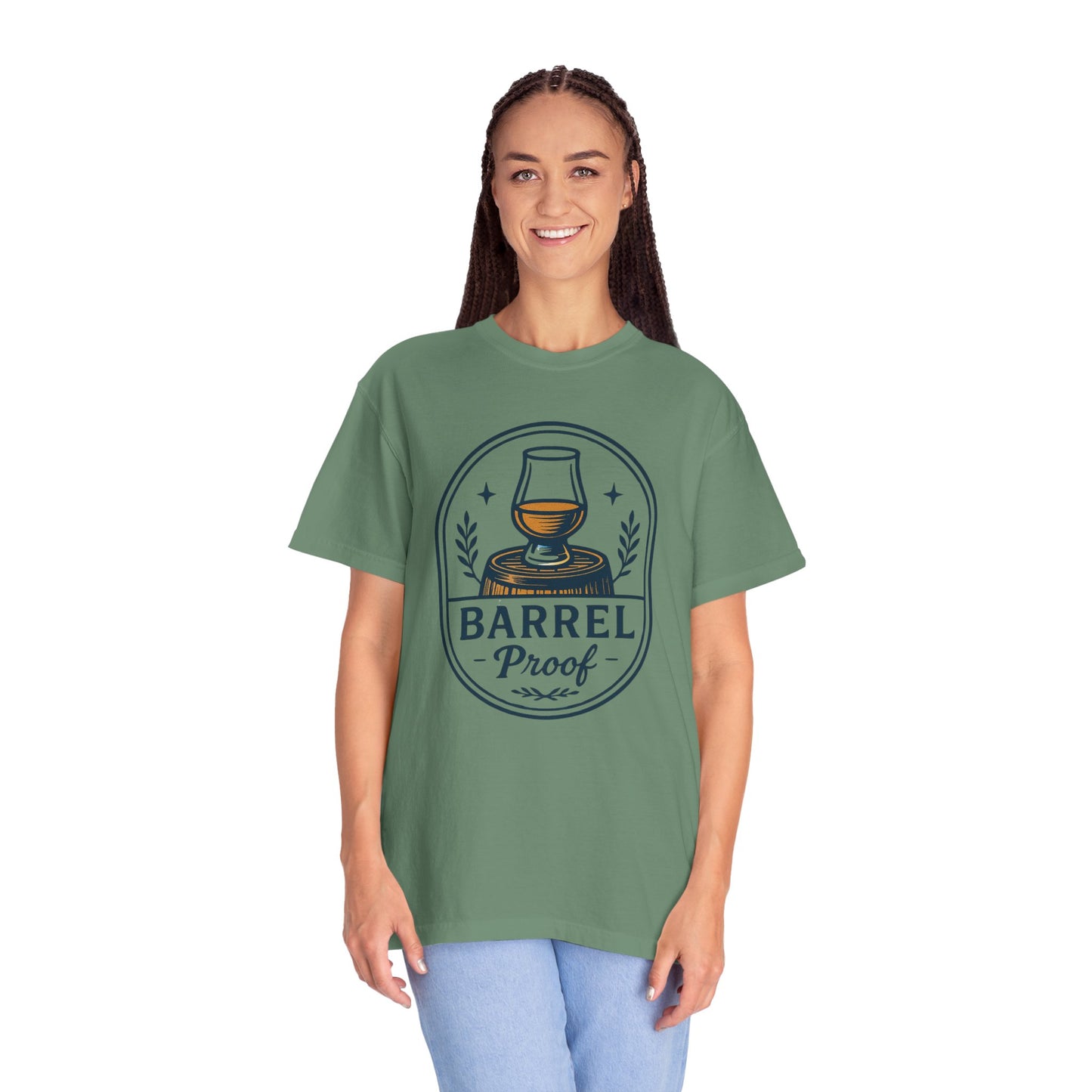 Barrel Proof v2 Unisex Garment-Dyed T-Shirt - Casual Whiskey Lover's Tee
