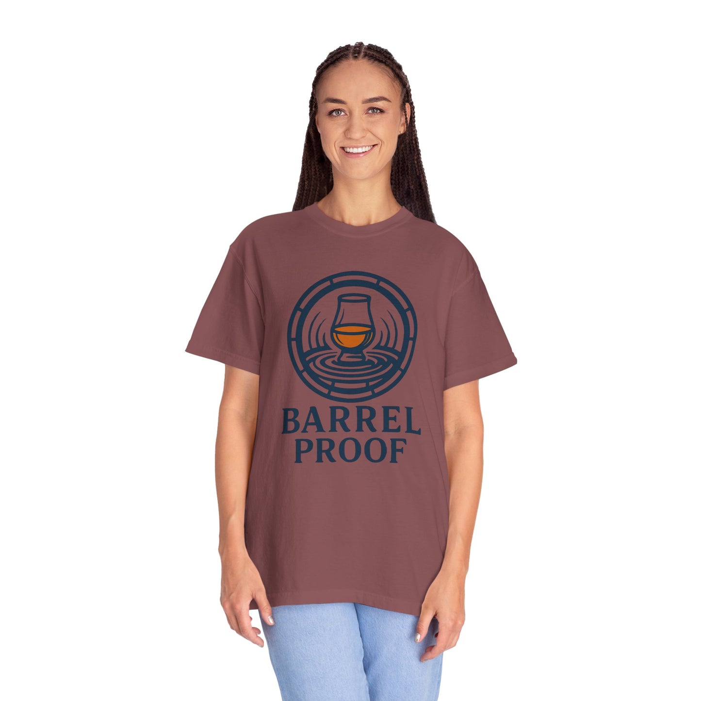 Barrel Proof Unisex Garment-Dyed T-Shirt - Casual Whiskey Lover's Tee