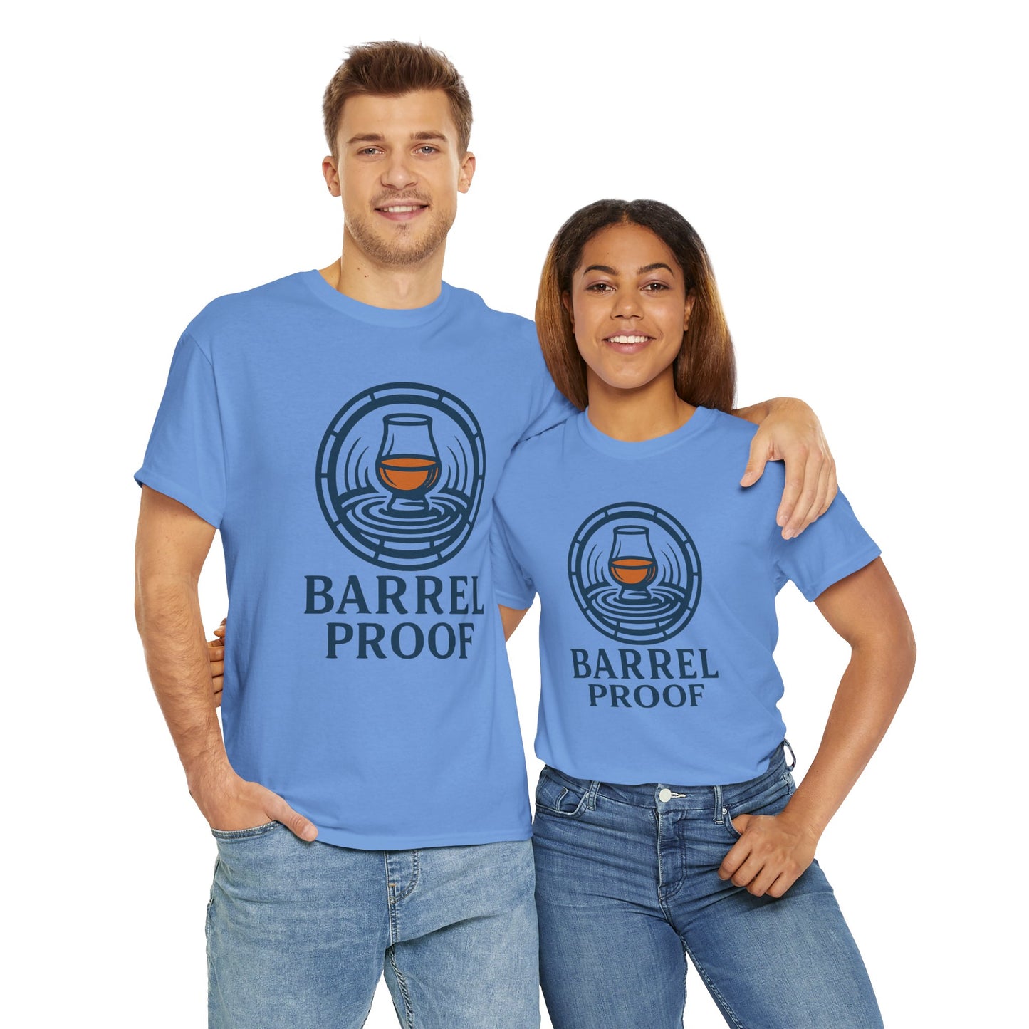 Barrel Proof v2 Unisex Heavy Cotton Tee - Perfect Gift for Whiskey Lovers
