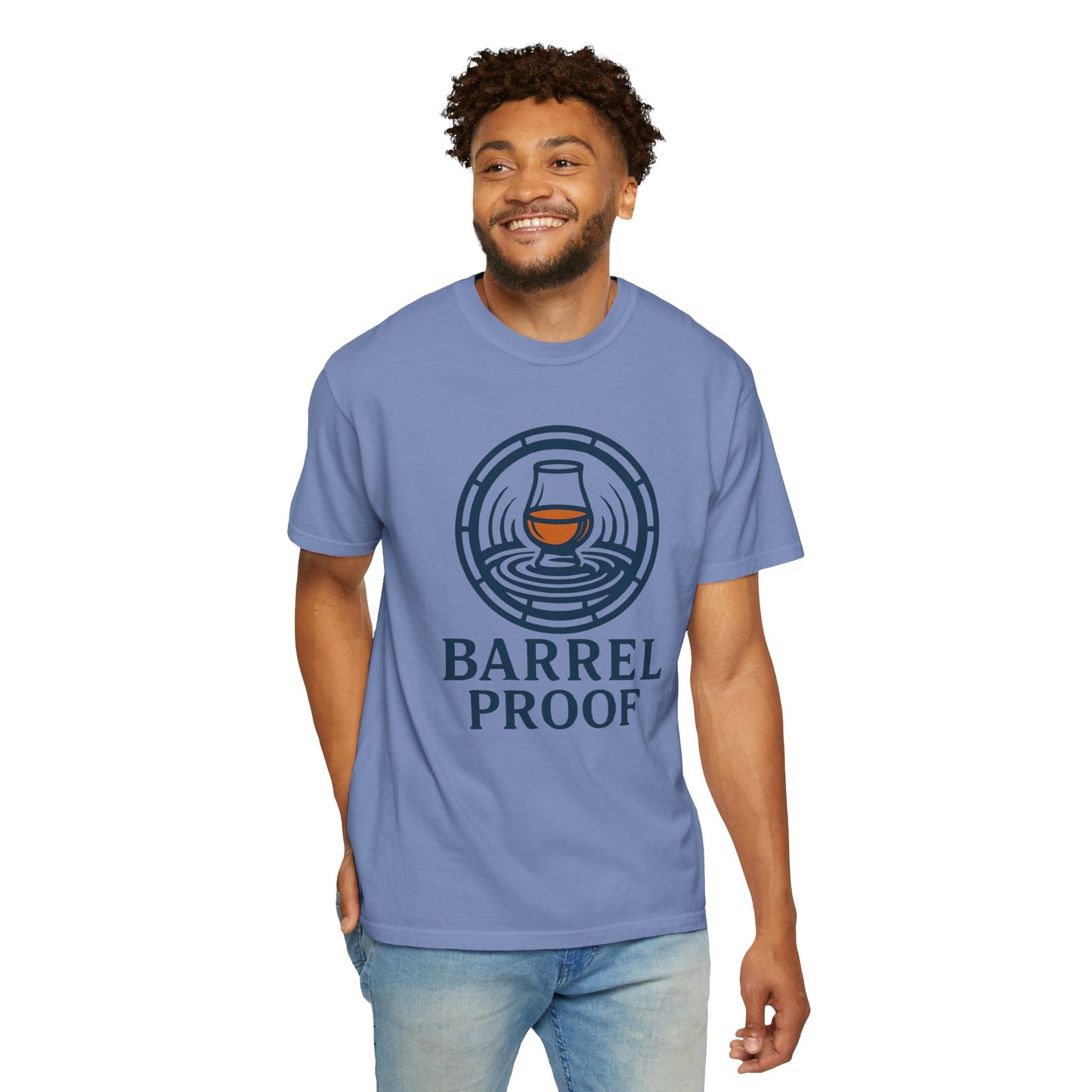 Barrel Proof Unisex Garment-Dyed T-Shirt - Casual Whiskey Lover's Tee