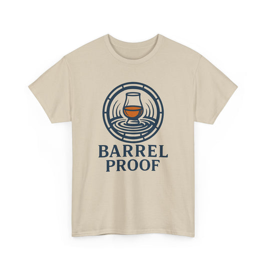 Barrel Proof v2 Unisex Heavy Cotton Tee - Perfect Gift for Whiskey Lovers