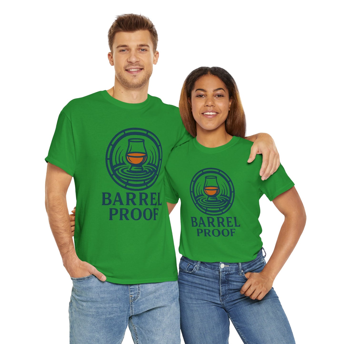 Barrel Proof v2 Unisex Heavy Cotton Tee - Perfect Gift for Whiskey Lovers