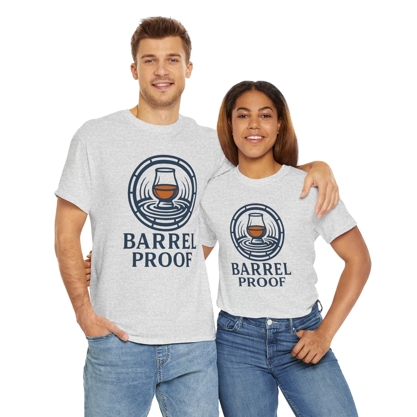Barrel Proof v2 Unisex Heavy Cotton Tee - Perfect Gift for Whiskey Lovers