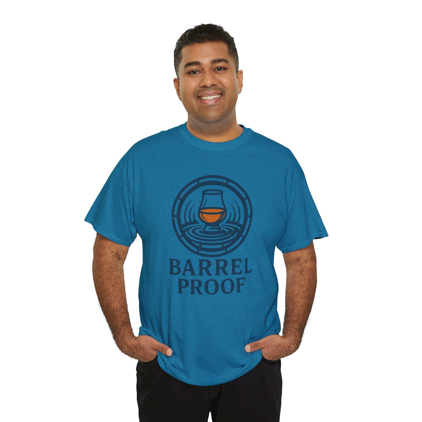 Barrel Proof v2 Unisex Heavy Cotton Tee - Perfect Gift for Whiskey Lovers