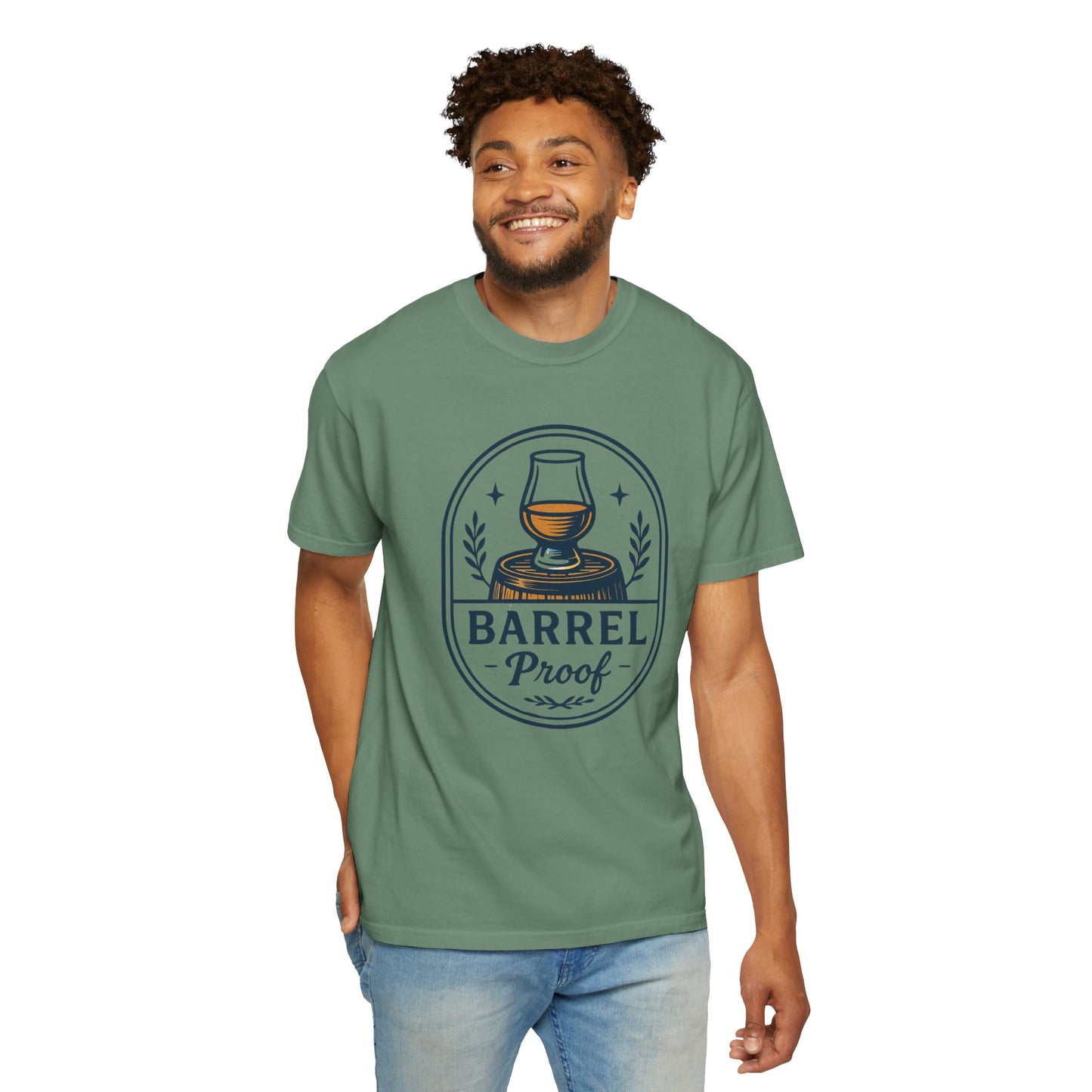 Barrel Proof v2 Unisex Garment-Dyed T-Shirt - Casual Whiskey Lover's Tee