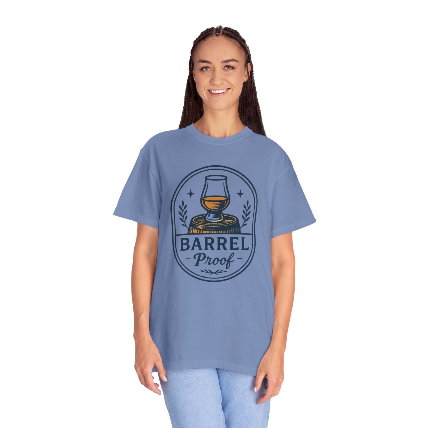 Barrel Proof v2 Unisex Garment-Dyed T-Shirt - Casual Whiskey Lover's Tee