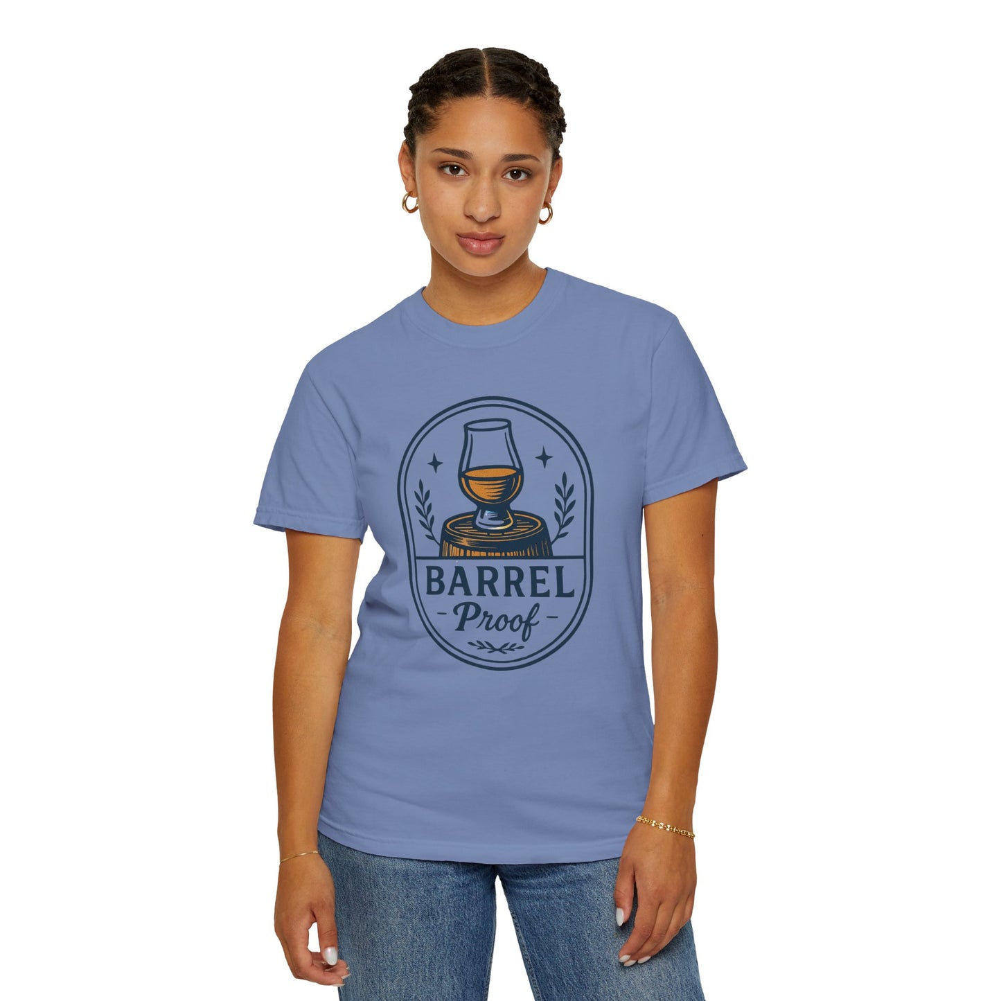 Barrel Proof v2 Unisex Garment-Dyed T-Shirt - Casual Whiskey Lover's Tee