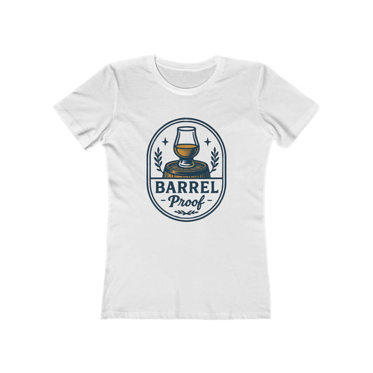 Barrel Proof Women's Boyfriend Tee - Casual Whiskey Inspired Shirt