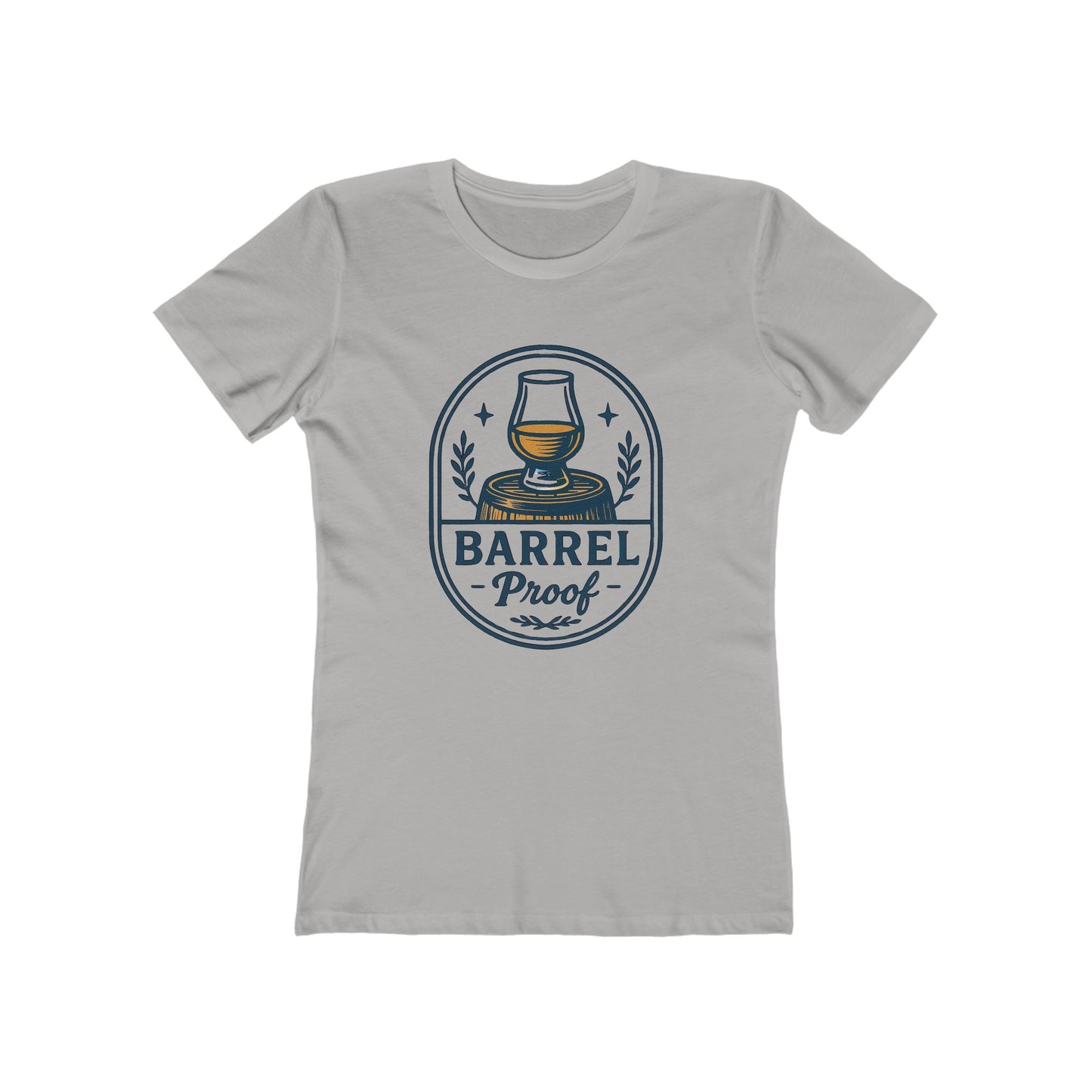 Barrel Proof Women's Boyfriend Tee - Casual Whiskey Inspired Shirt