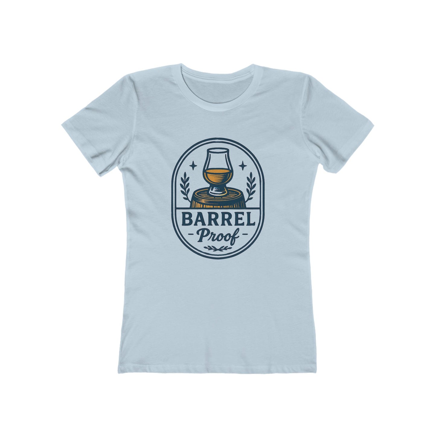 Barrel Proof Women's Boyfriend Tee - Casual Whiskey Inspired Shirt