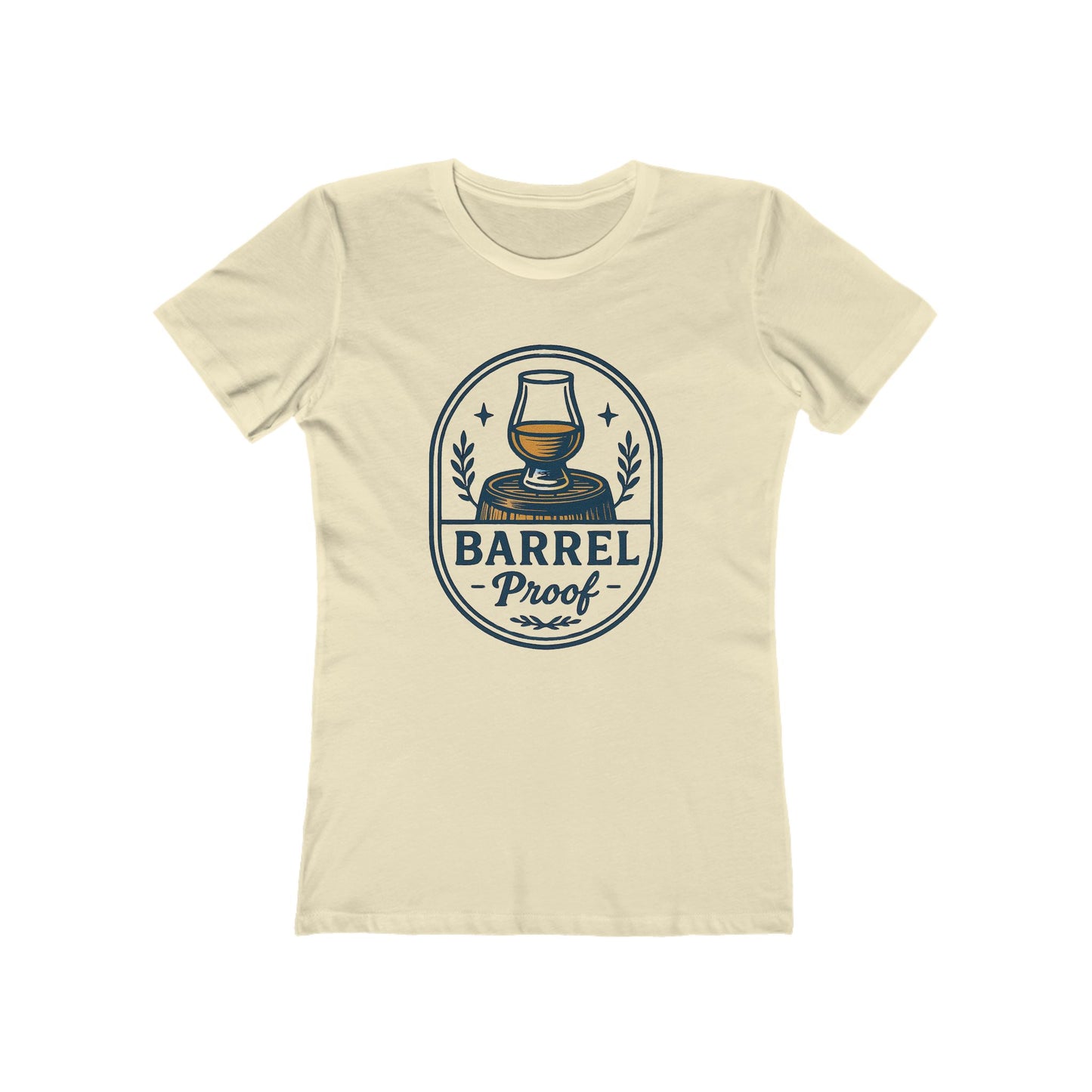 Barrel Proof Women's Boyfriend Tee - Casual Whiskey Inspired Shirt
