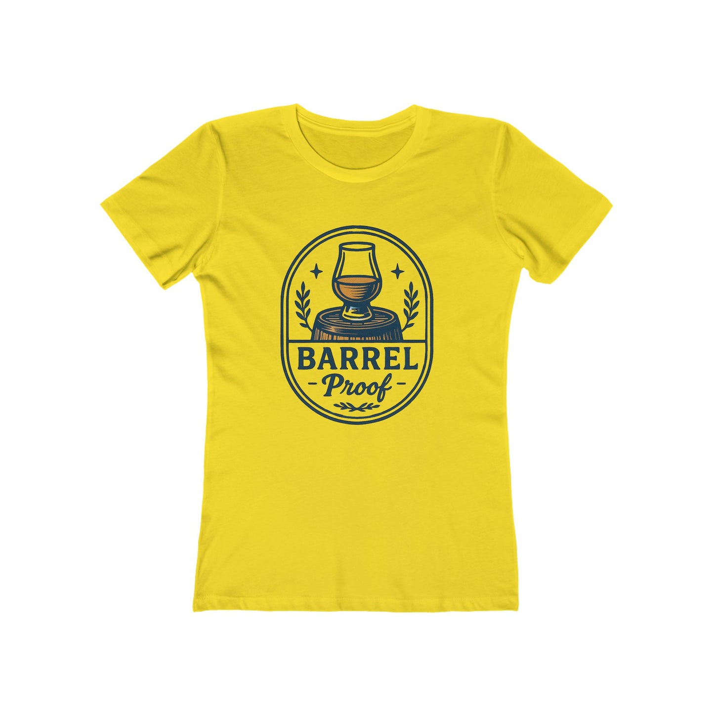 Barrel Proof Women's Boyfriend Tee - Casual Whiskey Inspired Shirt