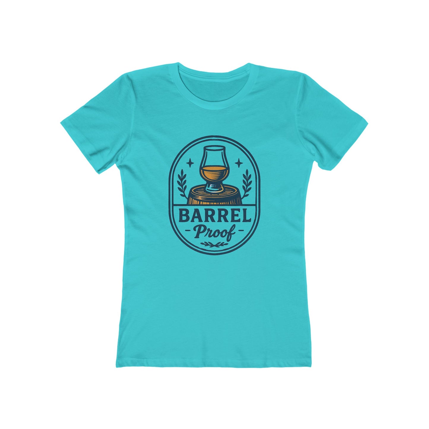 Barrel Proof Women's Boyfriend Tee - Casual Whiskey Inspired Shirt