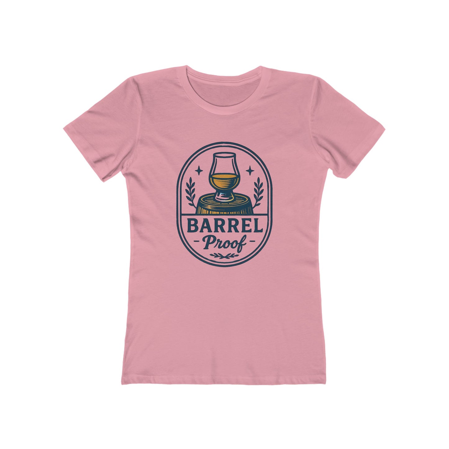 Barrel Proof Women's Boyfriend Tee - Casual Whiskey Inspired Shirt