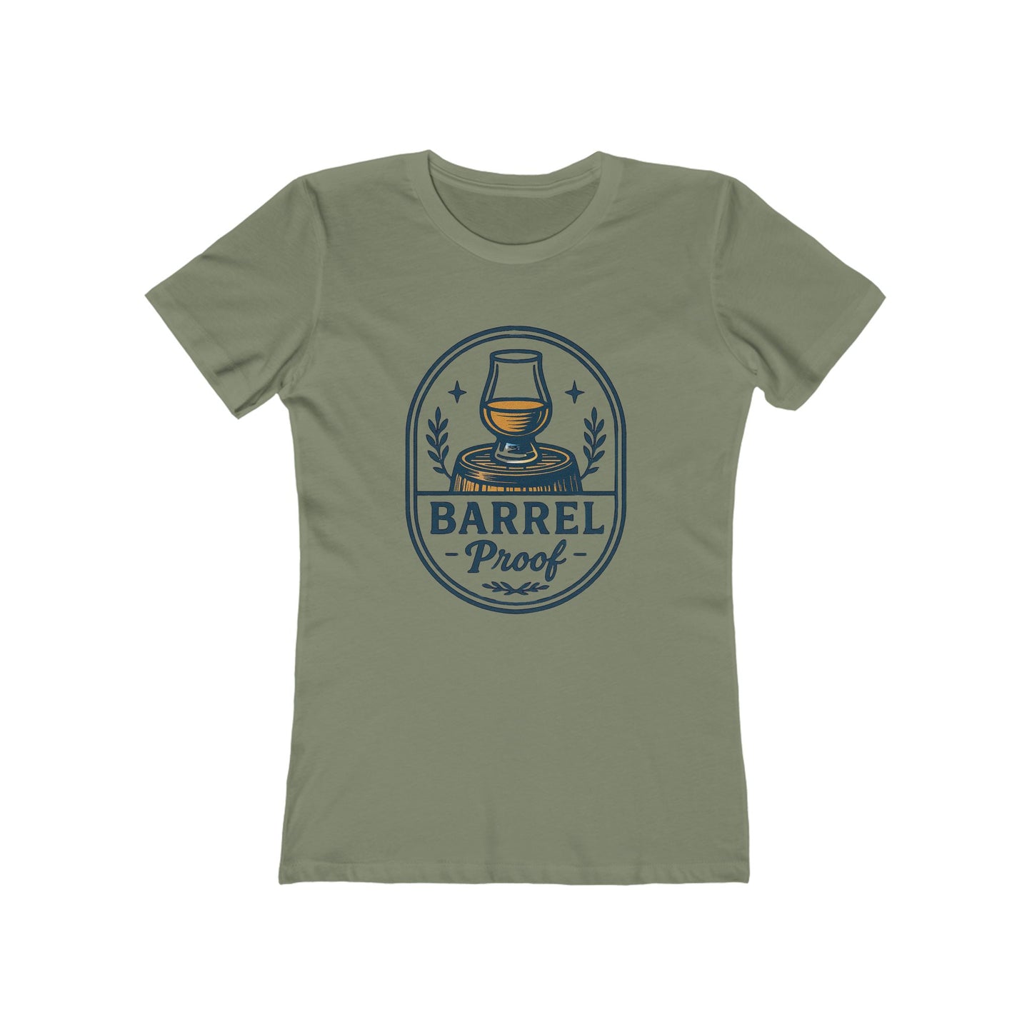 Barrel Proof Women's Boyfriend Tee - Casual Whiskey Inspired Shirt