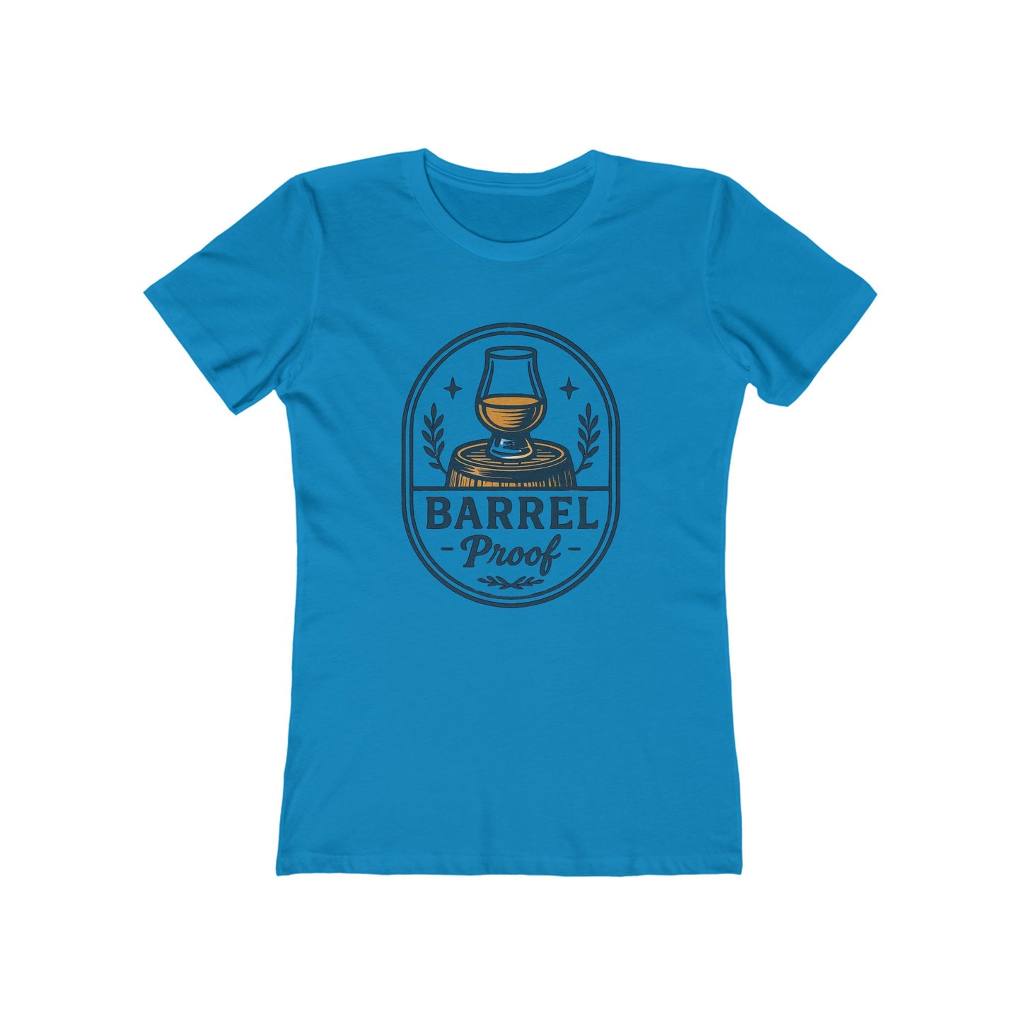 Barrel Proof Women's Boyfriend Tee - Casual Whiskey Inspired Shirt