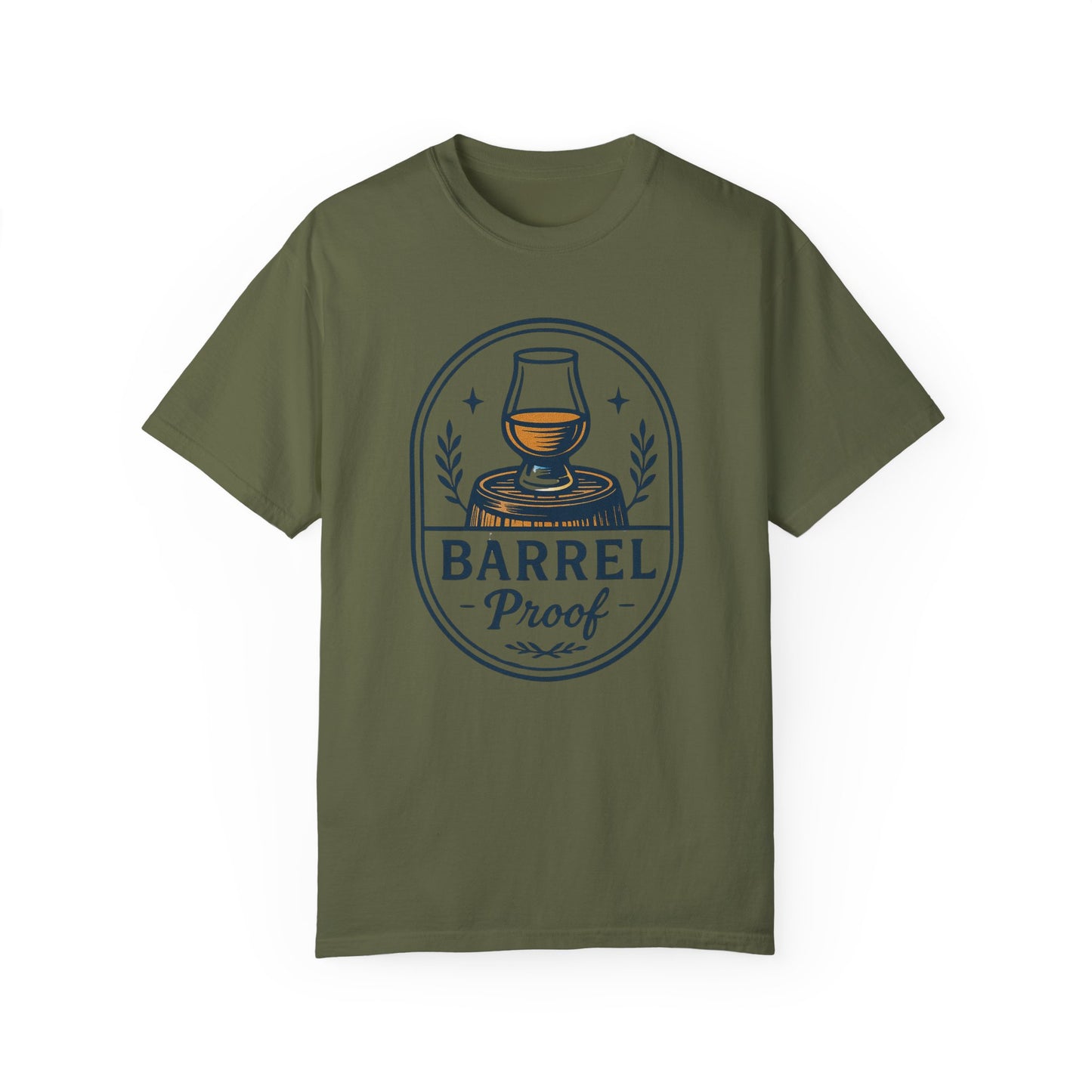 Barrel Proof v2 Unisex Garment-Dyed T-Shirt - Casual Whiskey Lover's Tee