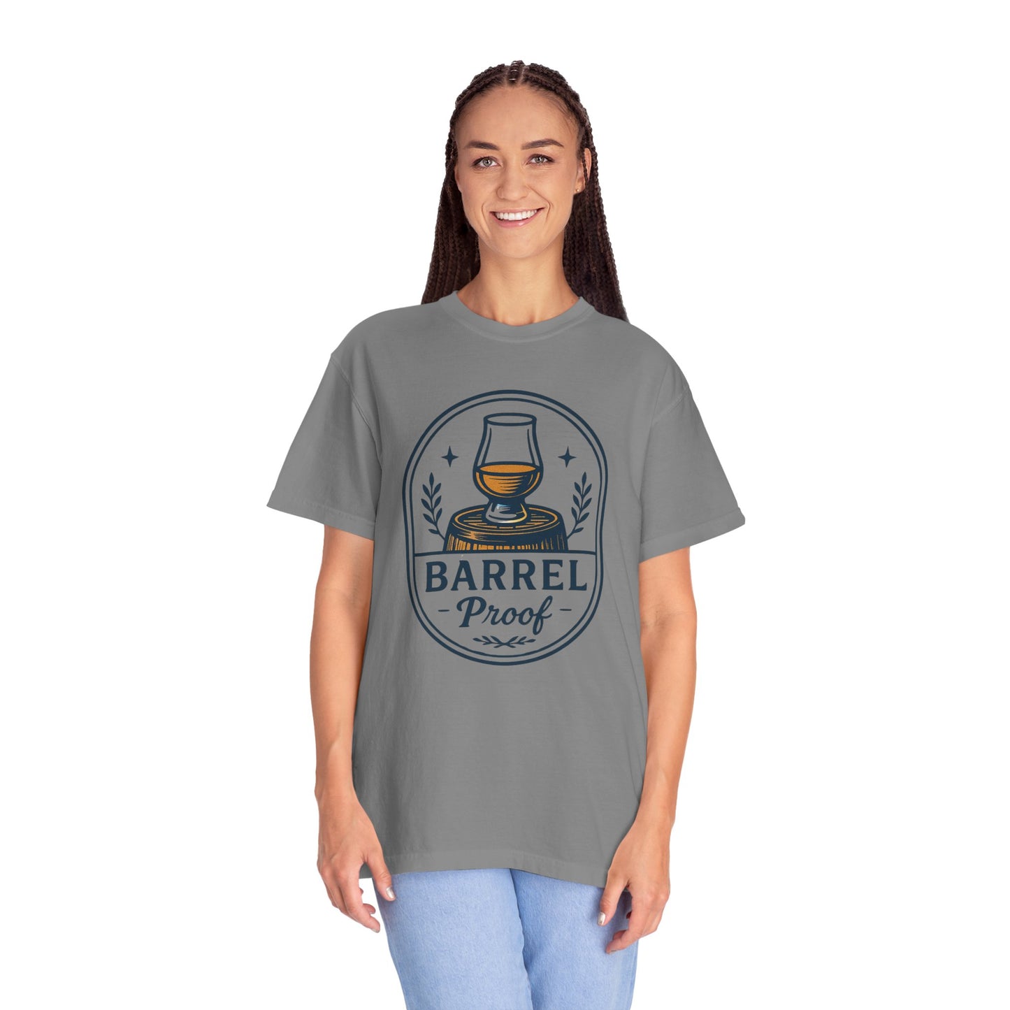 Barrel Proof v2 Unisex Garment-Dyed T-Shirt - Casual Whiskey Lover's Tee