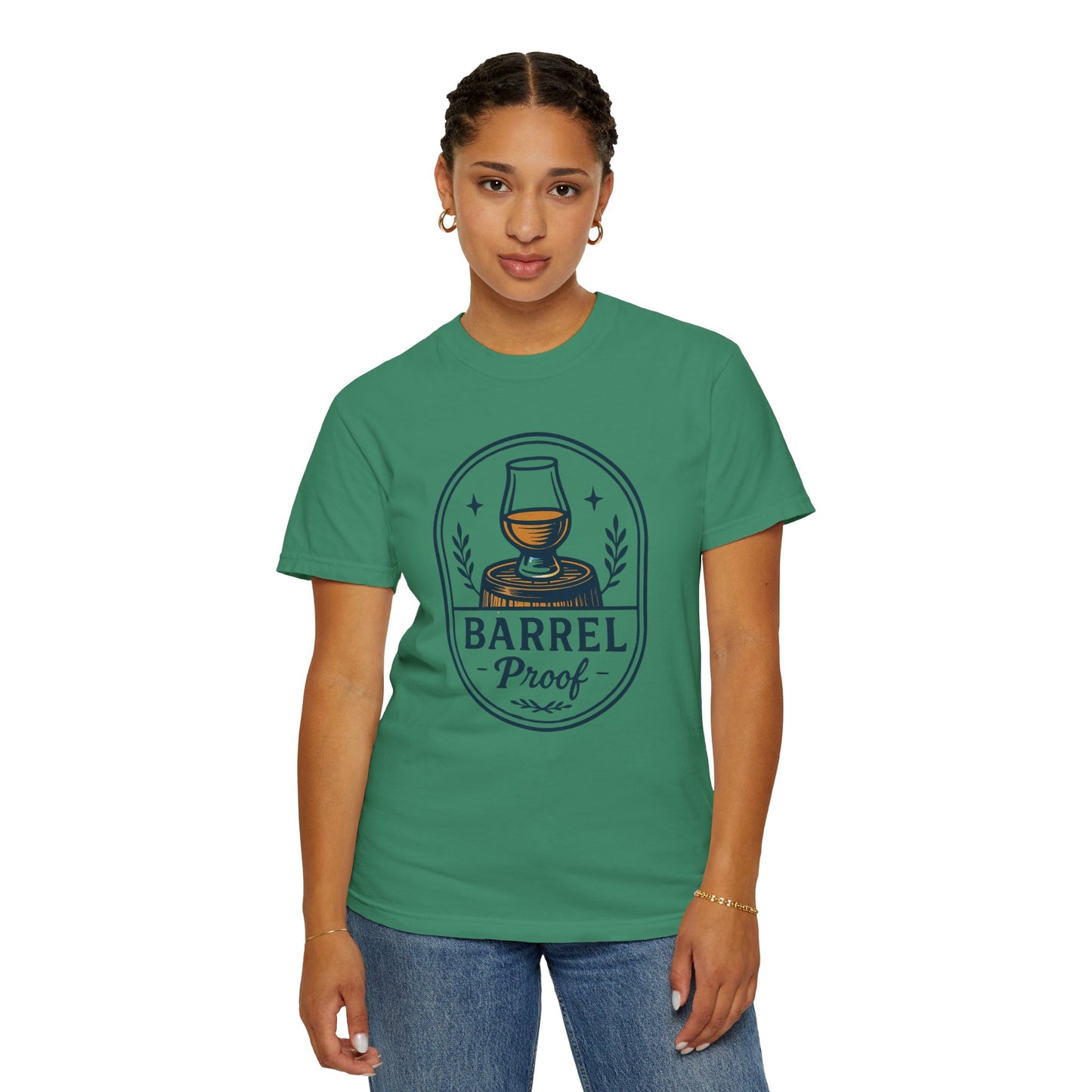 Barrel Proof v2 Unisex Garment-Dyed T-Shirt - Casual Whiskey Lover's Tee