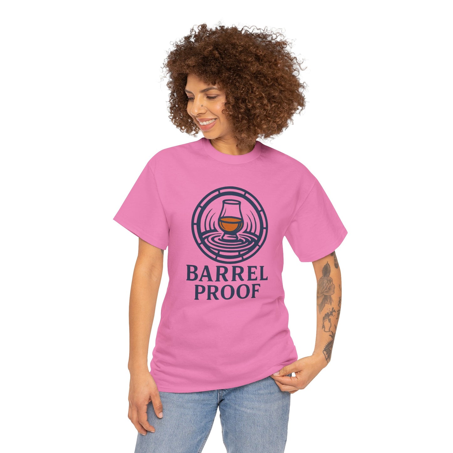 Barrel Proof v2 Unisex Heavy Cotton Tee - Perfect Gift for Whiskey Lovers