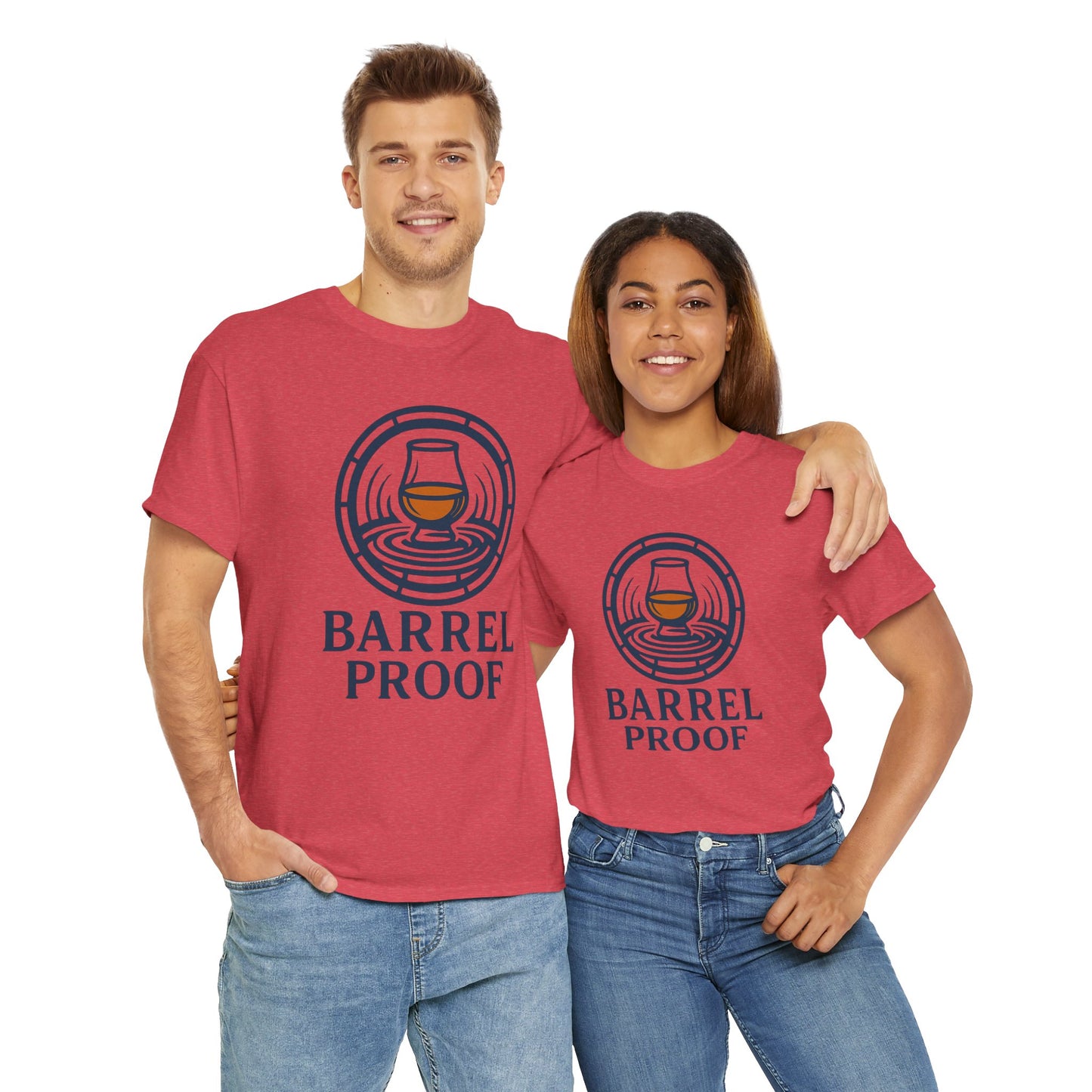 Barrel Proof v2 Unisex Heavy Cotton Tee - Perfect Gift for Whiskey Lovers