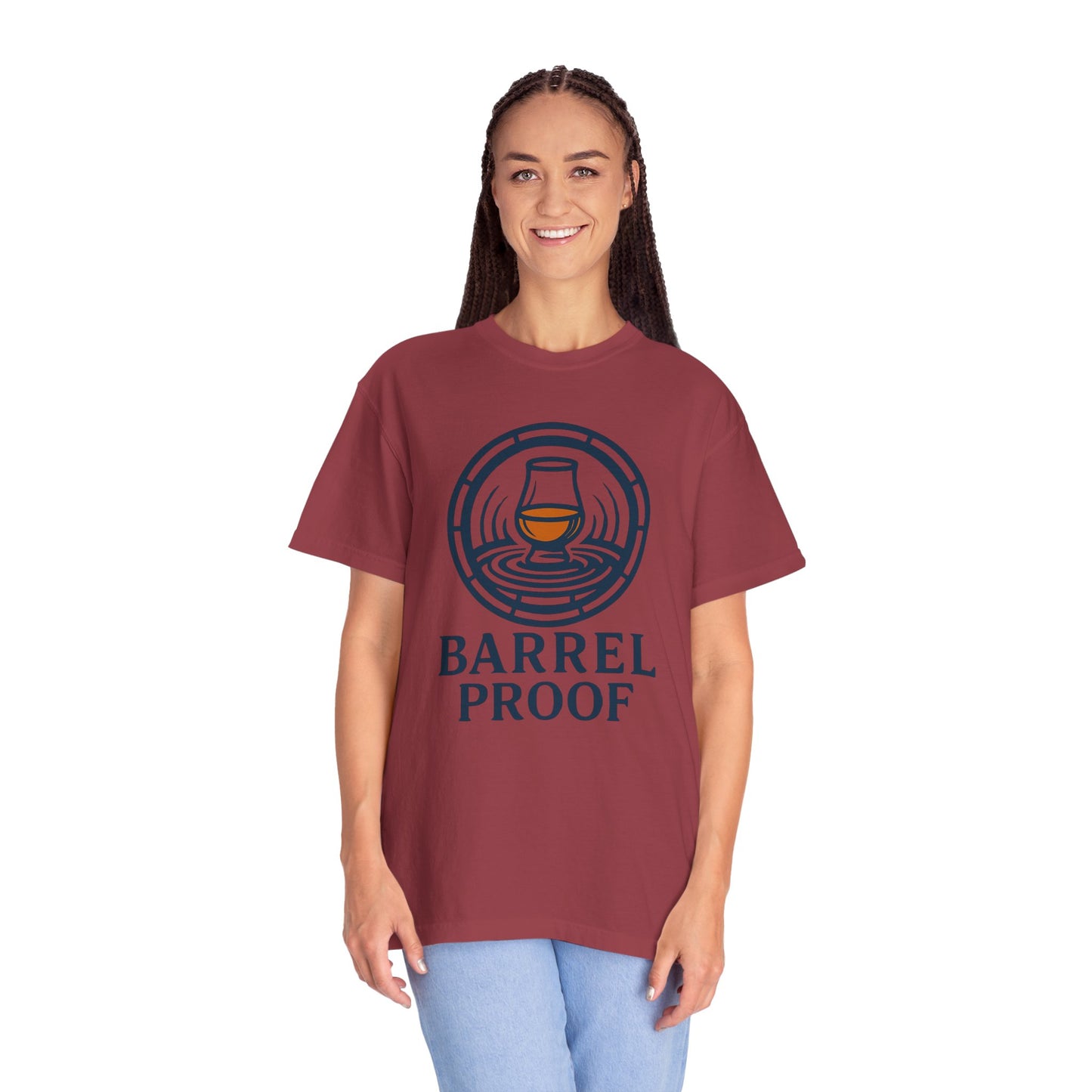 Barrel Proof Unisex Garment-Dyed T-Shirt - Casual Whiskey Lover's Tee