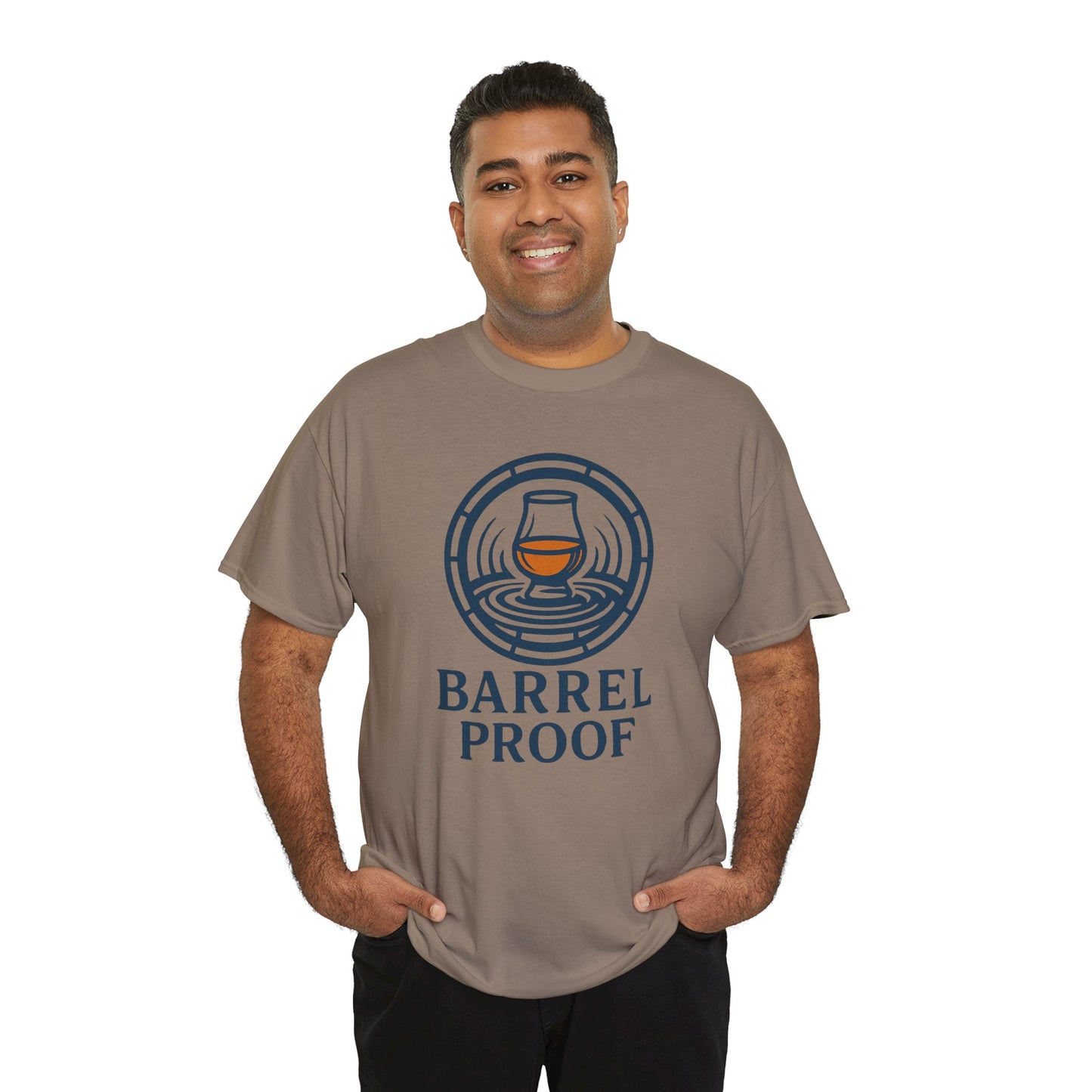 Barrel Proof v2 Unisex Heavy Cotton Tee - Perfect Gift for Whiskey Lovers