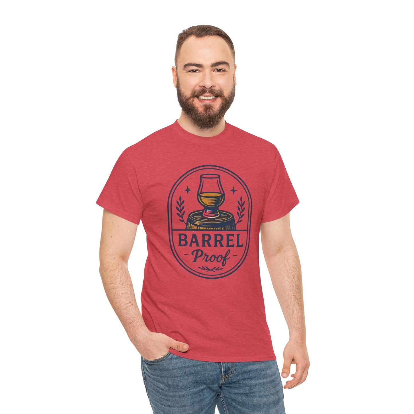 Barrel Proof Unisex Heavy Cotton Tee - Perfect Gift for Whiskey Lovers