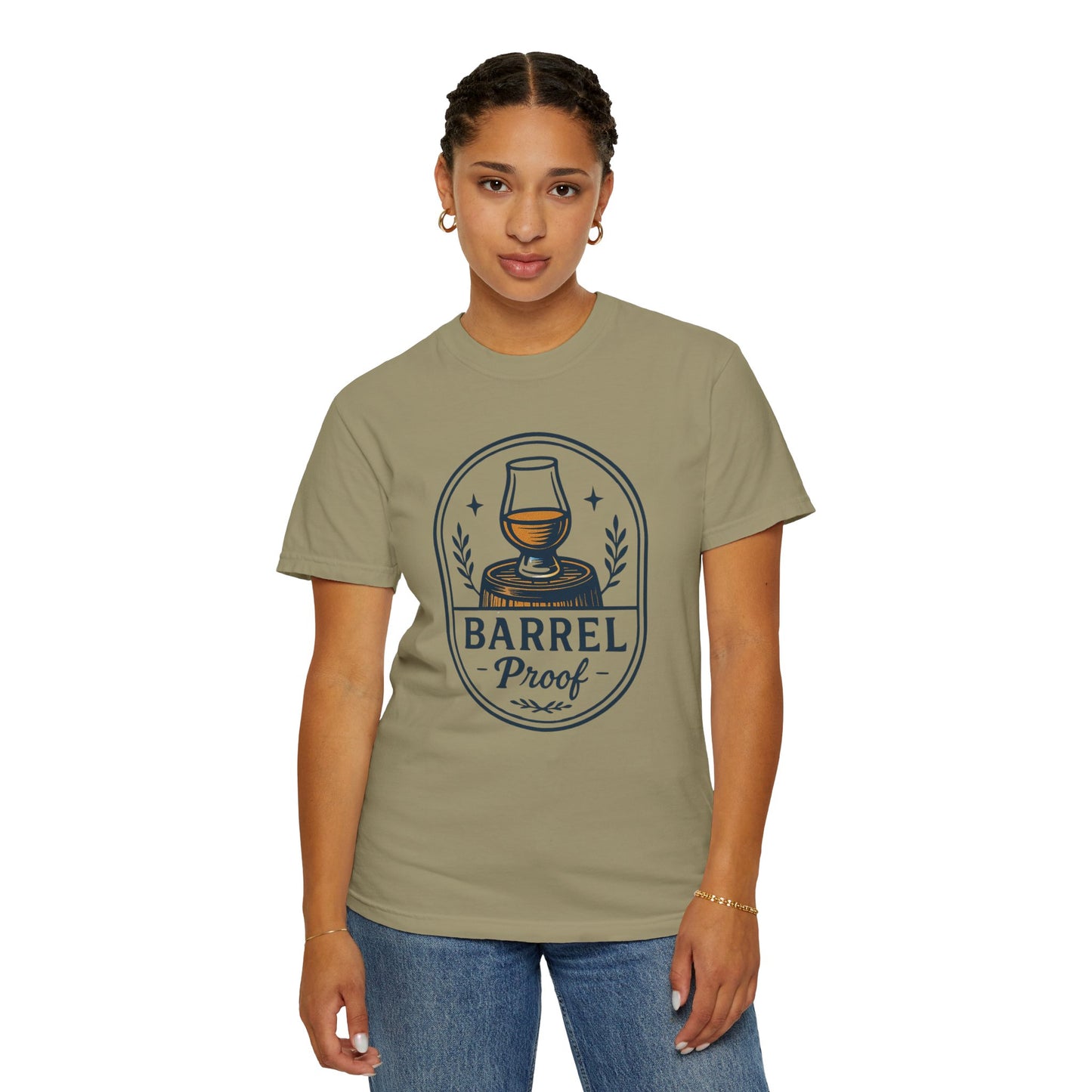 Barrel Proof v2 Unisex Garment-Dyed T-Shirt - Casual Whiskey Lover's Tee