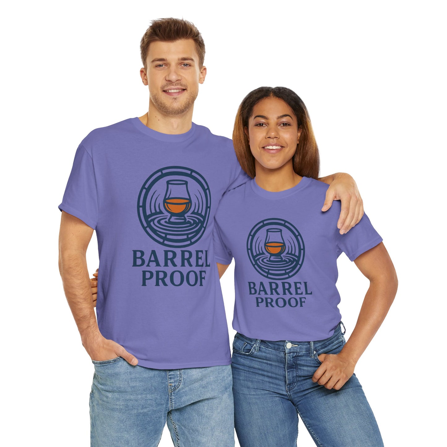 Barrel Proof v2 Unisex Heavy Cotton Tee - Perfect Gift for Whiskey Lovers