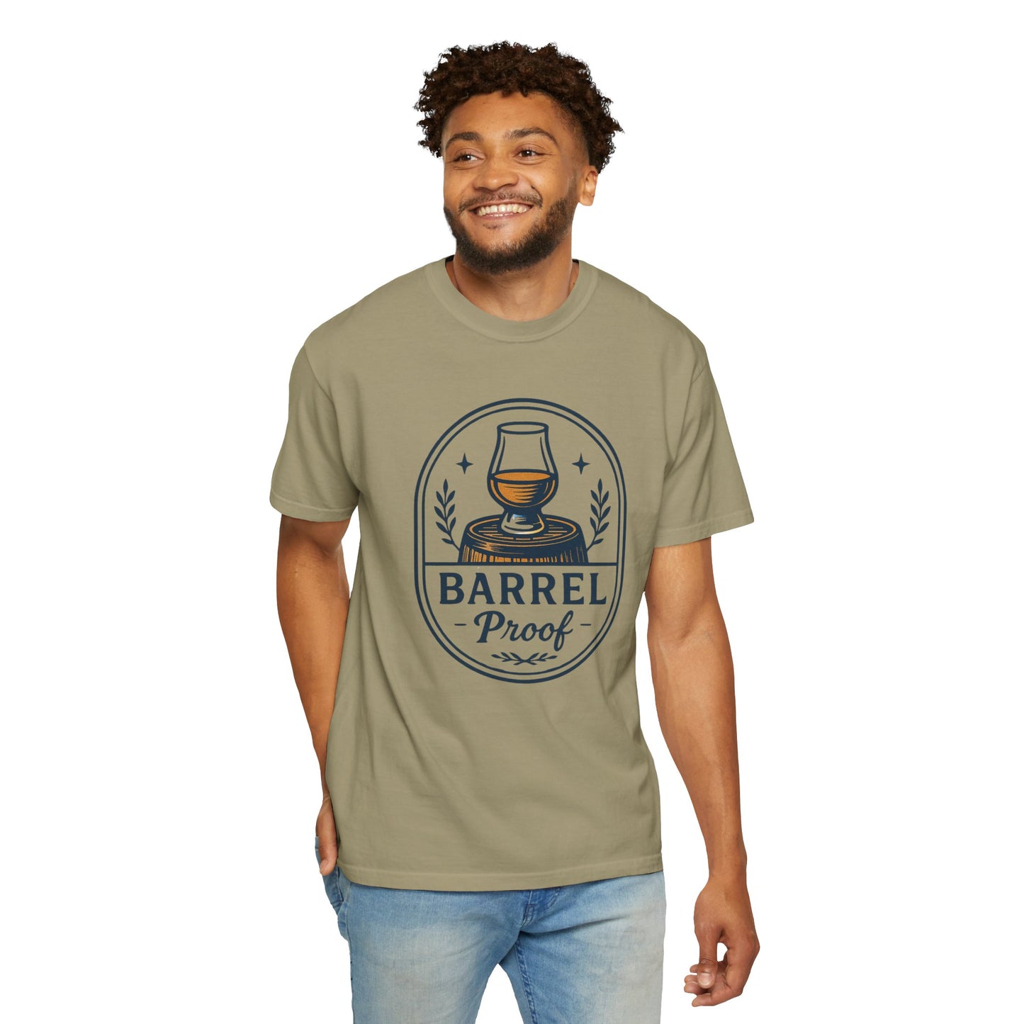 Barrel Proof v2 Unisex Garment-Dyed T-Shirt - Casual Whiskey Lover's Tee
