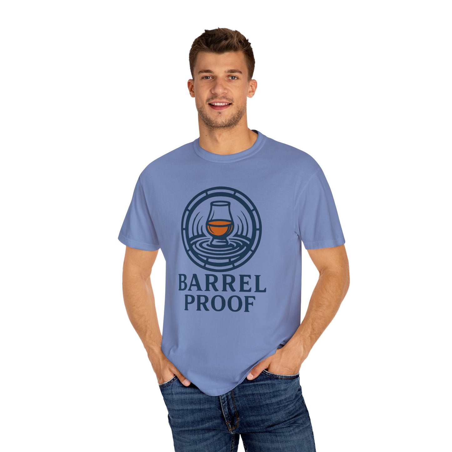 Barrel Proof Unisex Garment-Dyed T-Shirt - Casual Whiskey Lover's Tee
