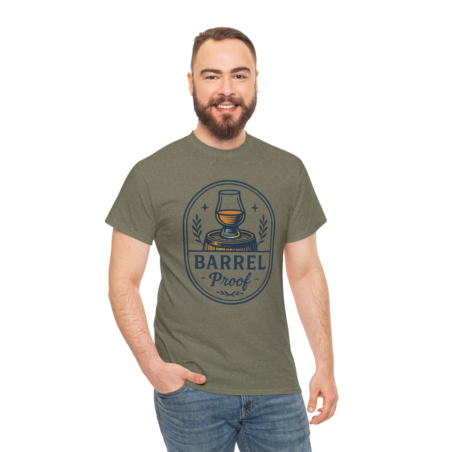 Barrel Proof Unisex Heavy Cotton Tee - Perfect Gift for Whiskey Lovers