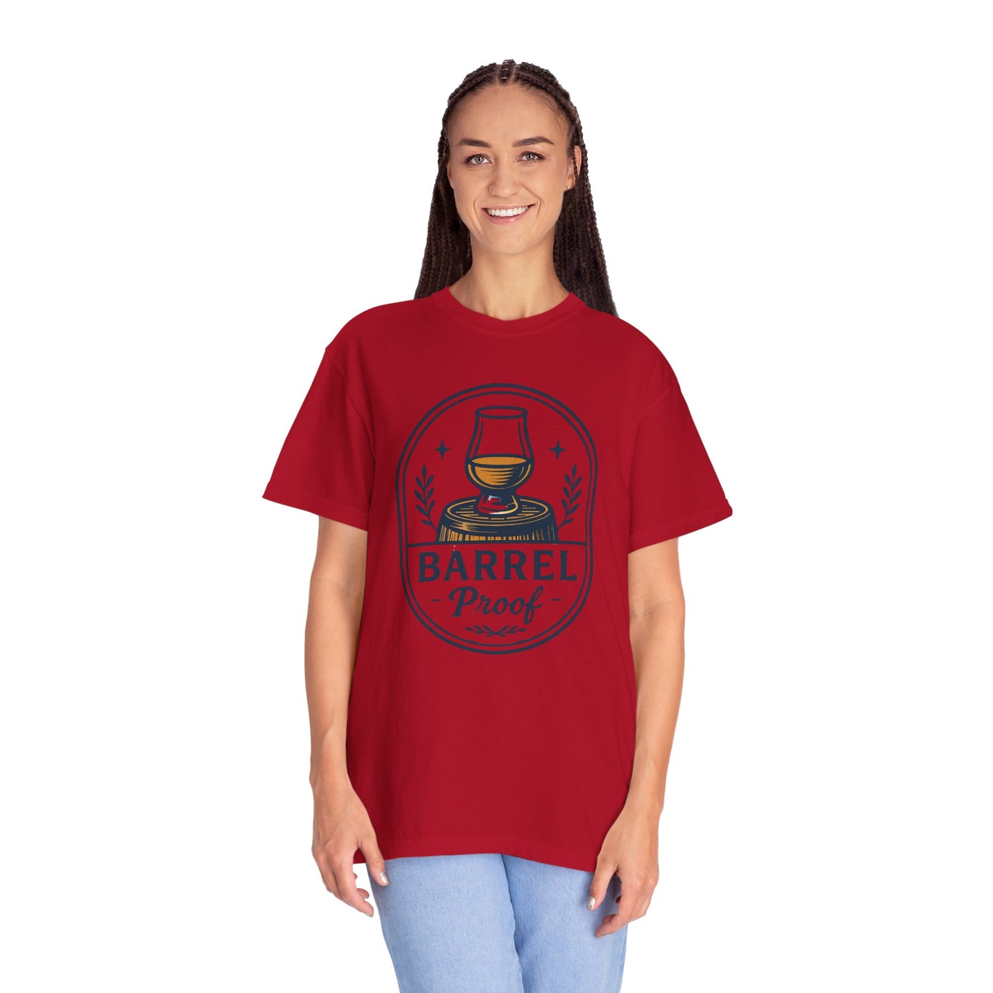 Barrel Proof v2 Unisex Garment-Dyed T-Shirt - Casual Whiskey Lover's Tee