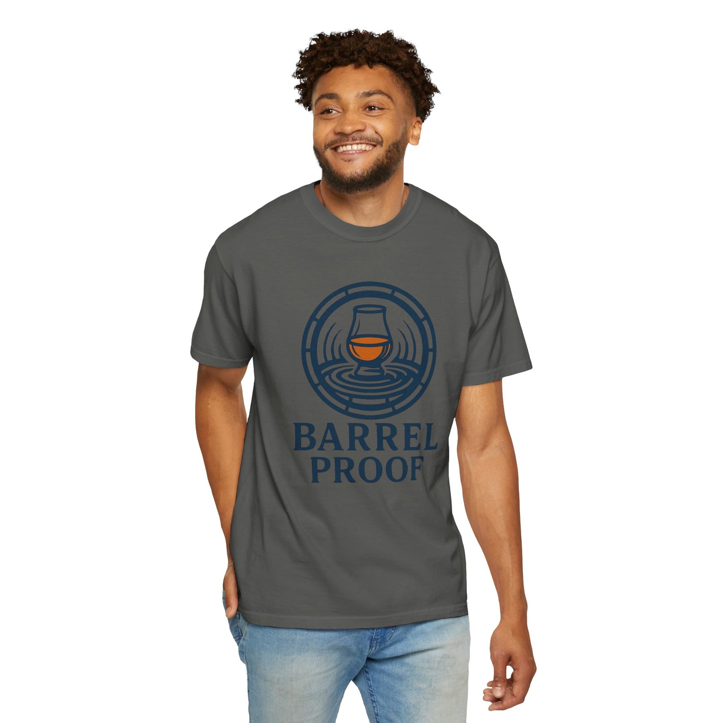 Barrel Proof Unisex Garment-Dyed T-Shirt - Casual Whiskey Lover's Tee