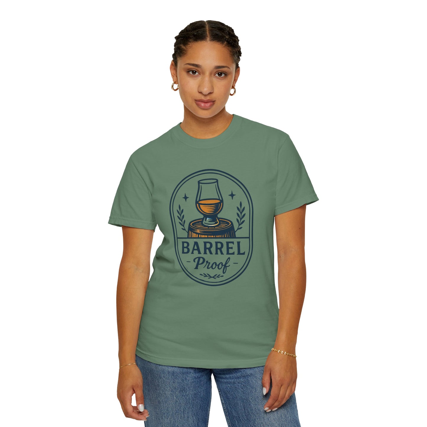 Barrel Proof v2 Unisex Garment-Dyed T-Shirt - Casual Whiskey Lover's Tee